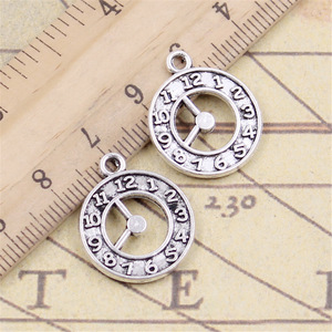 Encantos reloj de muerte 22x18mm colgantes de Color plata tibetana joyería antigua fabricación DIY artesanía hecha a mano - Product Image 4