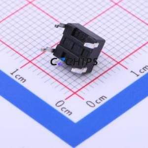 TC-1102-C-D-B Tactile Switch Through hole Component THT-4P,6x6mm Switch Single Pole Single Throw Round Button 2.6N Through Hole - Product Image 2
