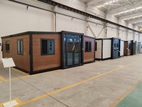 Maison conteneur extensible de 40 pieds, maisonnette préfabriquée avec salle de bain et cuisine pour une vie de villégiature