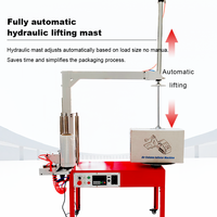 Machine d'emballage automatique à plateau tournant électrique pour film étirable, facile à utiliser pour les cartons de produits alimentaires, de boissons, chimiques et de vêtements