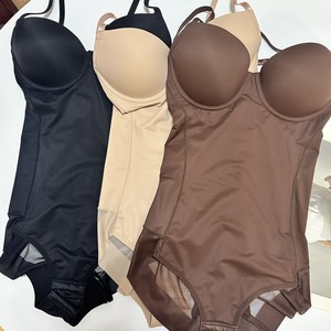Combinaison amincissante moulante <span class=keywords><strong>couleur</strong></span> unie style simple bretelles réglables body sculptant - Product Image 6