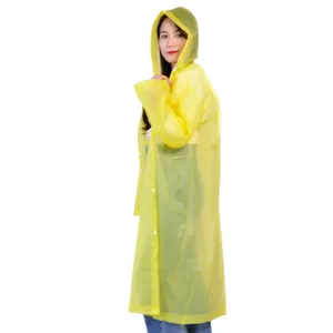 Outdoor Caminhadas Adulto Não-descartáveis Poncho Rain Coat impermeável para homens e mulheres Plastic Eva Raincoats Suit Gear Rain Coat