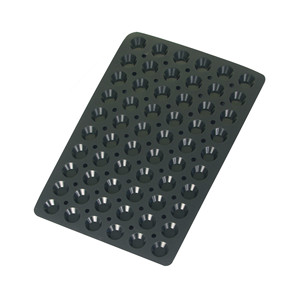 Stampo per crostatine nero a 60 cavità per mini crostate e pasticcini - Product Image 1