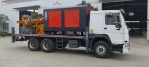 מקדחת קידוח סירקולציה הפוכה ניידת על רכב, מקדחת קידוח לדוגמנות ודגימת אבקת סלעים במכרות מתכת בקנה מידה גדול - Product Image 2