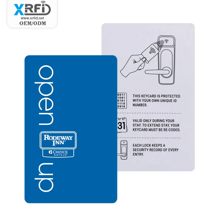 Vendita calda 13.56Mhz LF/HF/UHF NFC Card PVC Inkjet RFID Hotel Key Card