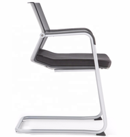 Chaise de conférence ergonomique et confortable GS-G1761 pour bureau, visiteurs, avec dossier en plastique robuste et base cantilever, pour bureau à domicile, hôtel