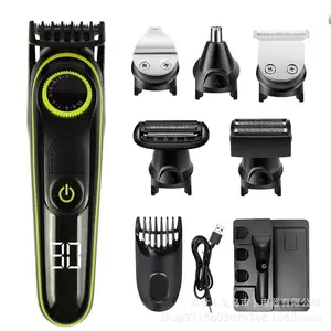 waikil usb rechargeable electric barber cut trimmer set professional portable perfect face & hair styling and body grooming