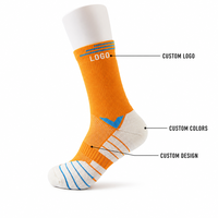 Chaussettes de sport personnalisées à coussinets, respirantes en maille, avec soutien de la voûte plantaire, pour la course, la gym, le basketball et autres sports (OEM/ODM)