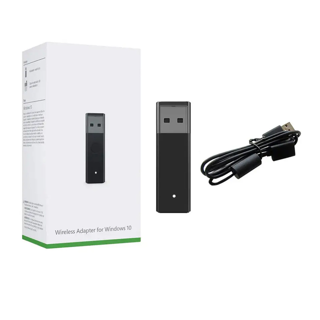 Wireless USB Receiver for Xbox One Elite Series S X Controller 2nd Generation Adapter for Windows PC 10 Laptops Gamepad Adapter