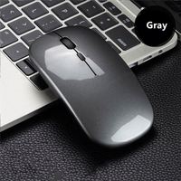 Mini souris LED sans fil USB optique rechargeable 2.4G pour ordinateur portable et PC-Silencieux en stock