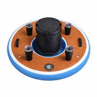 Plateforme flottante gonflable portable en Drop Stitch pour piscine, lac, yacht, fête, avec glacière et porte-gobelets – Vente en gros