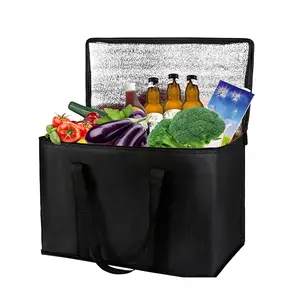 Professional Factory Customized Insulated Thermal Lunch Bag Reusable Carry Oxford Leakproof Food Delivery Bag