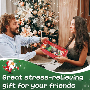 Juguetes Blandos de Mochi Navideños Grandes de 4.2 Pulgadas, Pelotas Antiestrés de Espuma y PU, Juguetes Sensoriales Unisex para Regalo - Product Image 3