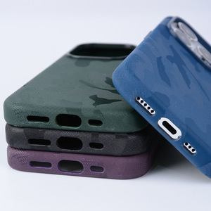 Étui de téléphone magnétique de luxe à motif camouflage pour <span class=keywords><strong>iPhone</strong></span> 17 Air, compatible avec la recharge sans fil, <span class=keywords><strong>coque</strong></span> <span class=keywords><strong>avant</strong></span> et arrière - Product Image 1