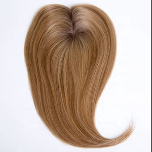 Topper per capelli da <span class=keywords><strong>donna</strong></span> con base mono 5.5''x6'' e 3''x5'', in vero capello umano europeo biondo - Product Image 3