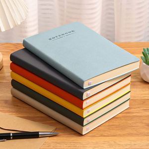 Customizable A5 Softcover PU <b>Leather</b> <b>Notebook</b> with Thread Sewing Perfect Binding Thick Durable Paper Personalized Gift Journals - Product Image 2