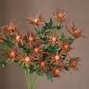 Plantes Artificielles Chardon Spray Eryngoes Houx de Mer <span class=keywords><strong>Eryngium</strong></span> <span class=keywords><strong>Foetidum</strong></span> Fleur pour Maison Bouquet De Mariage Centre De Table Décor De Fête - Product Image 4