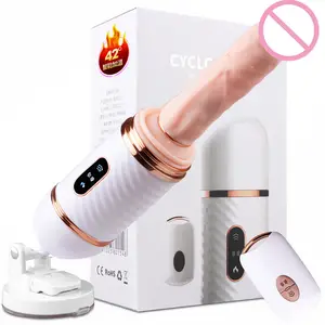 Vibrant Chauffage Poussée Pénis Femmes Masturbant Sex Toys Vente Chaude Pistolet Automatique Électrique Gode Machine