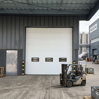 Portes Industrielles Extérieures Automatisées pour Entrepôts, à Panneaux Segmentés en Polymère, Isolation Thermique et Acoustique, Électriques Latérales