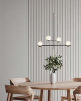 Bola de cristal XZ, iluminación de lujo, techo colgante nórdico, candelabros de diseño Led, luces colgantes industriales para comedor