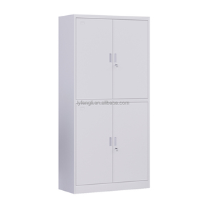 Armoire de classement en acier à 2 sections verrouillable, personnalisable et durable, pour bureau, maison, cuisine, école, hôtel, hôpital, chambre, appartement, salle de sport - Product Image 6