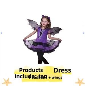 <span class=keywords><strong>Costume</strong></span> di Halloween per Bambini, Travestimento <span class=keywords><strong>da</strong></span> Piccola Pipistrello o Strega, in Poliestere - Product Image 2