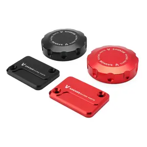 Per CFMOTO 450NK accessori per moto in alluminio CNC nero/rosso coppia anteriore freno posteriore tappo del serbatoio del liquido del cilindro principale