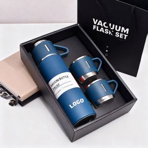Customized Logo Corporate Business <b>Thermos</b> Mug Set Custom Drinkware Set <b>Thermos</b> Vacuum Flask Stainless Steel Water <b>Bottle</b> - Product Image 1