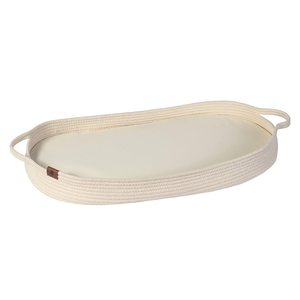 Cesta Moisés <span class=keywords><strong>Plegable</strong></span> Ecológica con Certificación BSCI, con Cubierta Extraíble Resistente al Agua, Regalo para Bebé Unisex, Cuerda de Algodón - Product Image 1