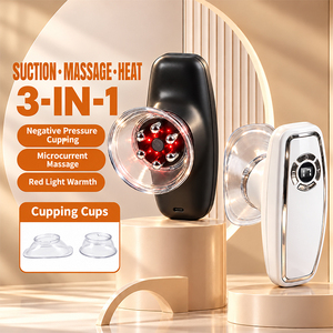 Masseur intelligent à ventouses Gua Sha avec fonction de massage thermique par micro-courant EMS, masseur corporel rechargeable - Product Image 3