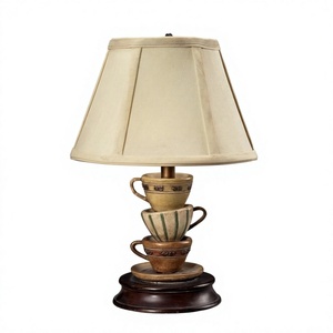 Lampe de table en forme de tasse et de théière pour hall d'hôtel, chambre d'hôtel, salon, chambre à coucher, bureau, éclairage et décoration de la maison - Product Image 1