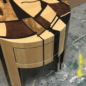 Nouvelle Arrivée Table de Chevet Simple en Bois Massif avec Commode Meuble de Chevet Luxe Rétro Grainé - Product Image 3