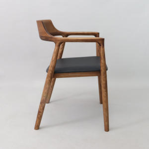 Silla de Comedor de Lujo de Alta Calidad con Respaldo y Reposabrazos de Madera - Product Image 6