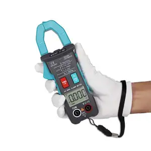 Groothandel klem meter test probe-Digital clamp Meter 600A DC/AC Current Clamp Adapter Clamp-On multimeter ammeter with Test Probes