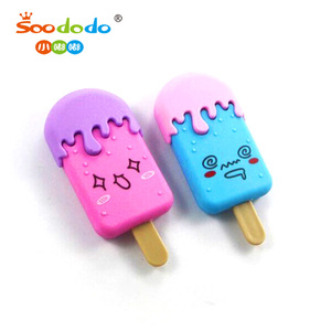 Soodood PVC độc lập bao bì hộp 3D Jumbo Popsicle Câu Đố tẩy với phim hoạt hình nụ cười mặt tẩy - Product Image 3