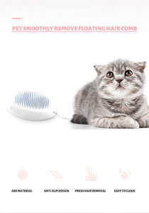 หวีและแปรงทำความสะอาดขนสัตว์เลี้ยงคุณภาพสูง ผลิตจากสแตนเลสสตีล เป็นมิตรต่อสิ่งแวดล้อม สำหรับสัตว์ขนาดเล็ก - Product Image 4