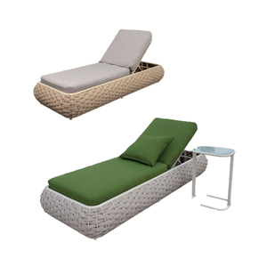 Chaise longue de jardin avec cadre de chaise longue traditionnelle moderne pour villa, <span class=keywords><strong>terrasse</strong></span>, cour, <span class=keywords><strong>piscine</strong></span>, portable - Product Image 6