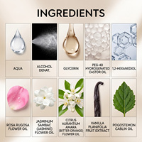 Parfum élégant au papillon argenté, frais, floral, aux extraits naturels de plantes, rafraîchissant et non collant