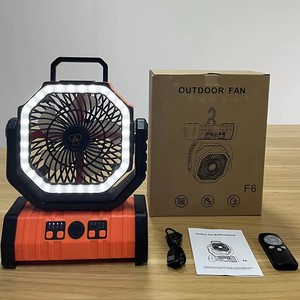 F6 20000mAh Portable Rechargeable Outdoor Camping Fan LED <b>Lights</b> Bank Wearable Brushless Motor Ultra-Quiet RV Car Compatible - Product Image 1