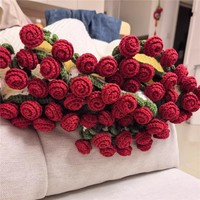 Couverture Raschel tricotée moderne et douce pour la maison, motif bouquet de roses 3D, 100% polyester écologique, personnalisable, spécial Saint-Valentin