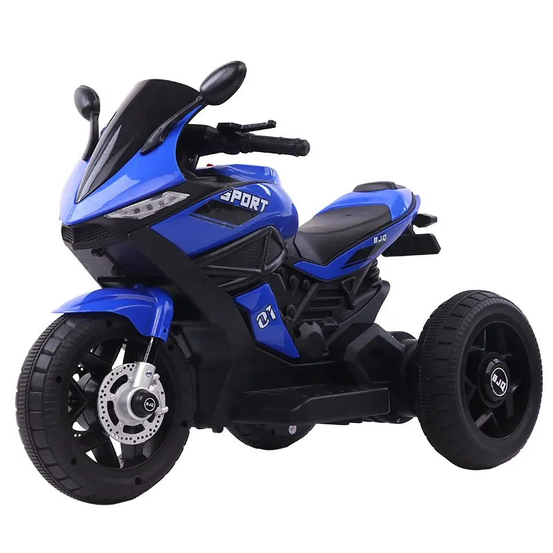 QS alta calidad jugar al aire libre paseo en coche de juguete 3 ruedas 6V batería triciclo motocicleta niños motocicleta eléctrica con luz de música