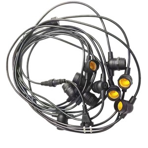สายไฟ LED E27 กันน้ำสำหรับภายนอกอาคาร พร้อมปลั๊กแบบ US/EU สำหรับตกแต่งสวน - Product Image 5