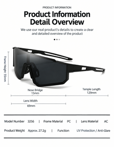 Gafas de Sol Deportivas para Ciclismo y Esquí, Protección UV400, Antiviento, Envolventes, para Hombre y Mujer, Uso Diario - Product Image 2