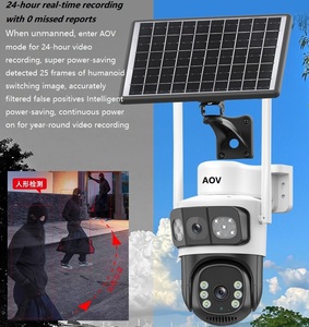 Cámara CCTV inalámbrica inteligente 2K 4Mp IP con cámara de seguridad Solar LTE 3G de largo alcance con <span class=keywords><strong>sensor</strong></span> PTZ <span class=keywords><strong>IR</strong></span> CMOS Visión nocturna en color - Product Image 3
