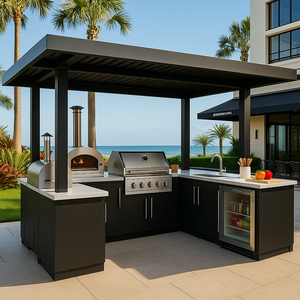 Gabinetes de Cocina para Exteriores, Gabinetes de Cocina de Acero Inoxidable 304, Gabinetes de Cocina Personalizados, Listos para Armar - Product Image 6