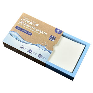 COMMIGLOW Umwelt freundliche Einweg-Waschmittel blätter Leichte flüssigkeits freie Seifenst reifen für das Waschen von reise sicheren Kleidungs stücken - Product Image 2