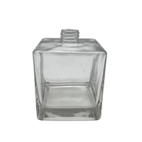 Flacon diffuseur à bâtonnets carré en verre vide pour parfum d'ambiance, production professionnelle