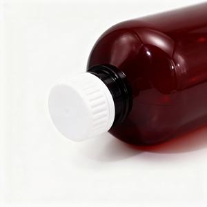 <b>Empty</b> 473ml 16OZ Wockhardt Tris Pai Nostrum Arch Cough Syrup <b>Plastic</b> <b>Bottle</b> with CRC Cap Cough Syrup Sticker Label - Product Image 4