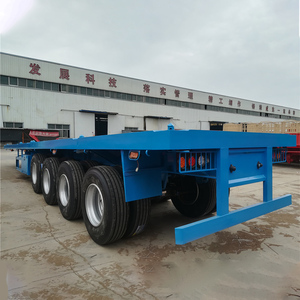 Semi-remorque à plateau plat 2/3/4 essieux, <span class=keywords><strong>prix</strong></span> compétitif, fabrication propre, pour le transport de conteneurs de 40 pieds - Product Image 6