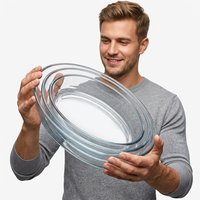 Nouvelles Plaques de Cuisson Carrées en Verre Borosilicate Résistantes à la Chaleur, Réutilisables et Écologiques, Épaisseur 0,8 mm, pour Four – Vente en Gros